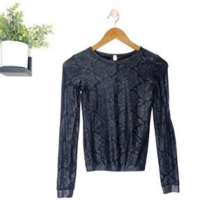 Victoria's Secret Semi Sheer Rose Top S